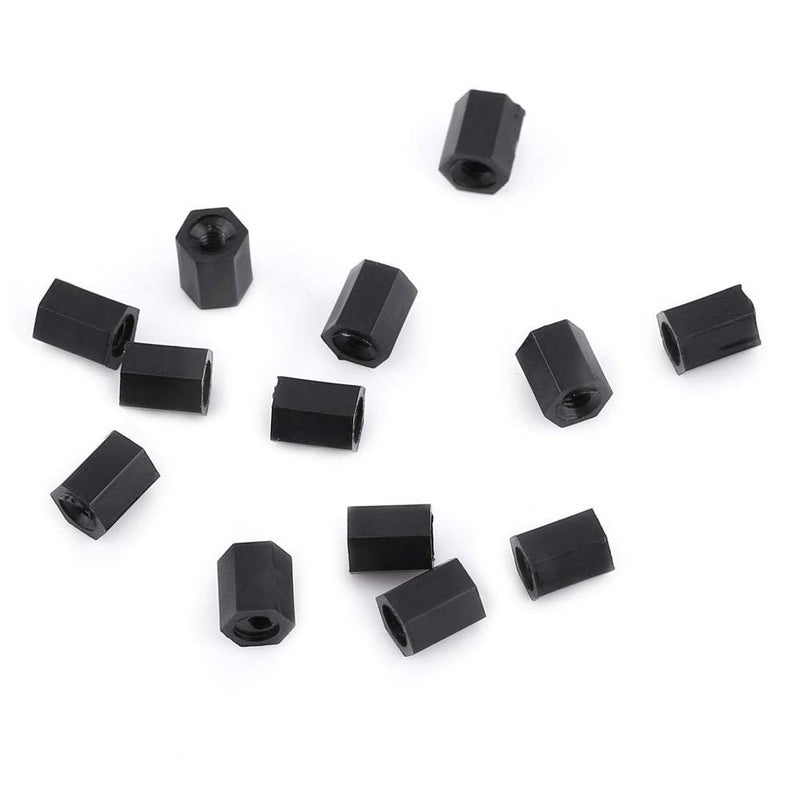fosa 250pcs Standoffs Nylon M2 M3 Male Female Hex Column Standoff Screws Nuts Assortment Kit for Communication Electroplating M2 female standoff D - Image 5